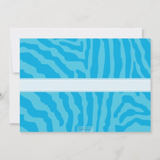 VERJAARDAGSFEESTJE UITNODIGT:: dierenprint 1L Kaart (Achterkant)