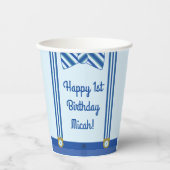 Verjaardagsfeestje van de kleine Man jongen Papieren Bekers (Voorkant)