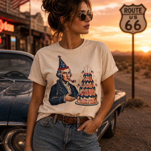 Verjaardagsfeestje van George Washington T-shirt