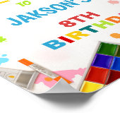 Verjaardagsfeestje Verjaardagsbord Poster (Hoek)