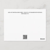 Verjaardagsfeestje verrassingsfeest elke leeftijd  briefkaart (Achterkant)