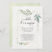 Verjaardagsfeestje verrassingsfeest Watercolor Blo Kaart (Voorkant / Achterkant)