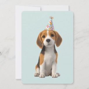 Verjaardagsfeestje voor Beagle Kaart