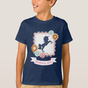 Verjaardagsfeestje voor eenhoornmeisjes t-shirt