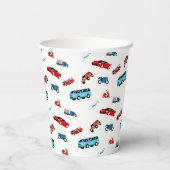 Verjaardagsfeestje voor jongens papieren bekers (Achterkant)