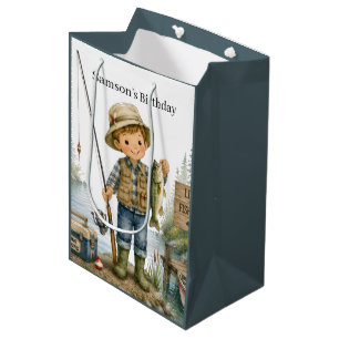 Verjaardagsfeestje voor kleine visser medium cadeauzakje