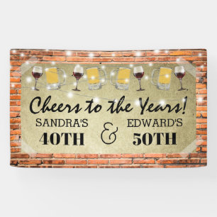 Verjaardagsfeestje voor twee personen Proost op Spandoek