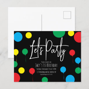 Verjaardagsfeestje voor volwassenen en kinderen St Briefkaart
