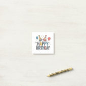 Verjaardagsfeestmutsen Post-it® Notes (Op bureau)