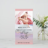 verjaardagsfeestuitnodiging (Staand voorkant)