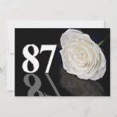 Verjaardagsfeestuitnodiging 87 jaar oud kaart (Voorkant)