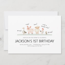 Verjaardagsfeestuitnodiging - Boerderij Dierenthem Kaart