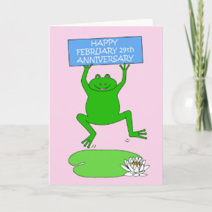 Verjaardagsfelicitaties 29 februari kaart