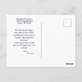 Verjaardagsfoto Aangepaste briefkaart (Achterkant)