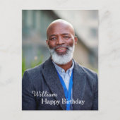 Verjaardagsfoto Aangepaste Postkaart (Voorkant)