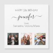 Verjaardagsfoto beste vrienden magneet (Voorkant)