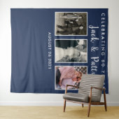 verjaardagsfoto collage backdrop banner wandkleed (In Situ (horizontaal))