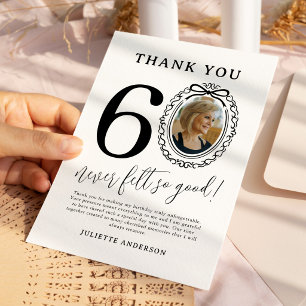 Verjaardagsfoto Dankkaart 60 jaar Bedankkaart