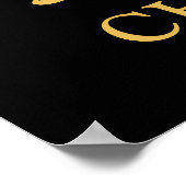 Verjaardagsfoto Gouden Sterren Persoonlijk in Uw K Poster (Hoek)