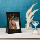 Verjaardagsfoto-herdenking in de hemel fotoplaat (Zijkant)