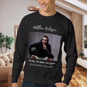 Verjaardagsfoto man mythe legende naam plezier trui