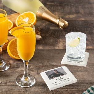 Verjaardagsfoto man mythe legende stenen onderzetter