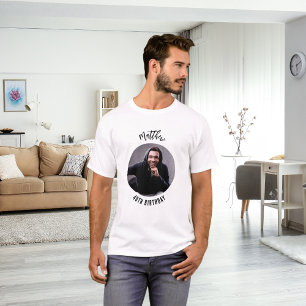 Verjaardagsfoto man t-shirt
