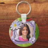 Verjaardagsfoto, taart sleutelhanger (Voorkant)