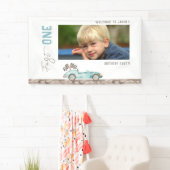 Verjaardagsfoto van raceauto spandoek (Insitu)