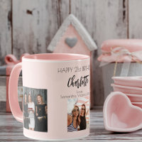 Verjaardagsfoto vriend blush roze naam