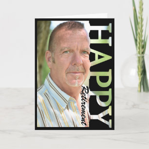 Verjaardagsfotokaart voor pensioen Gepersonalise Kaart