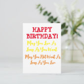 Verjaardagsgebed Briefkaart (Staand voorkant)