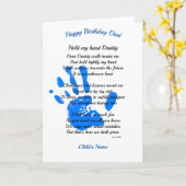 Verjaardagsgedicht voor papa van kleuter tot papa kaart (Gele Bloem)