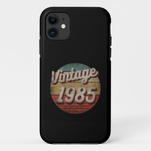 VERJAARDAGSGESCHENK 1985 HEREN DAMEN RETRO iPhone 11 HOESJE