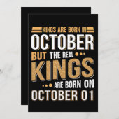 verjaardagsgeschenk | Koningen worden geboren in o (Voorkant / Achterkant)