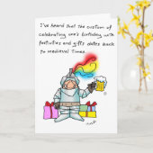 Verjaardagsgewoonte Kaart (Gele Bloem)