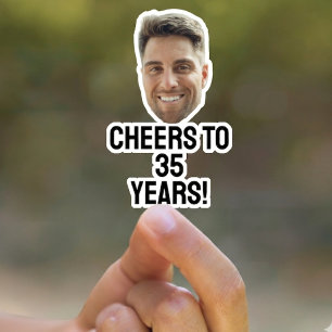 Verjaardagsgezicht Feest Favorieten Stickers