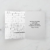 verjaardagsgouden recuperator in het oranje t-shir kaart (Binnen)