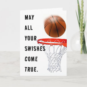 Verjaardagsgroet basketbal kaart