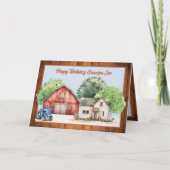 Verjaardagsgroet met foto binnen kaart (Voorkant)