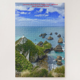 Verjaardagsgroet Nugget Point Lighthouse Jigsaw Legpuzzel