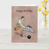 Verjaardagsgroet voor golfer,  kaart (Gele Bloem)