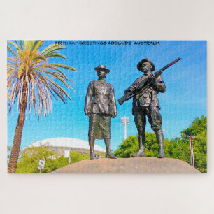 Verjaardagsgroeten Adelaide Australië Legpuzzel