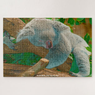 Verjaardagsgroeten Australische Koala's Legpuzzel