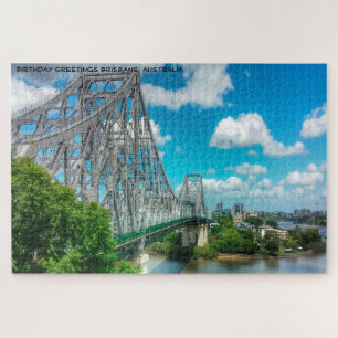 Verjaardagsgroeten Brisbane Australië Legpuzzel