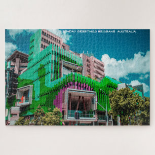 Verjaardagsgroeten Brisbane Australië Legpuzzel