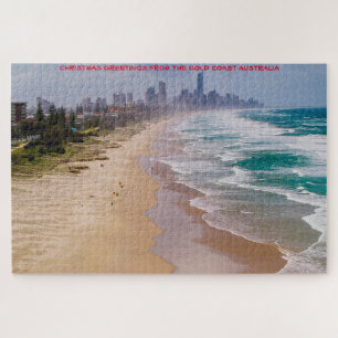 Verjaardagsgroeten Gold Coast Queensland Australië Legpuzzel