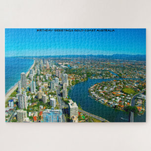 Verjaardagsgroeten Gold Coast Queensland Australië Legpuzzel