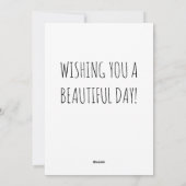 Verjaardagshart. Feestdagenkaart (Achterkant)