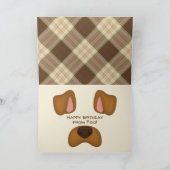 Verjaardagshond Botten van de Dog Kaart (Binnen)